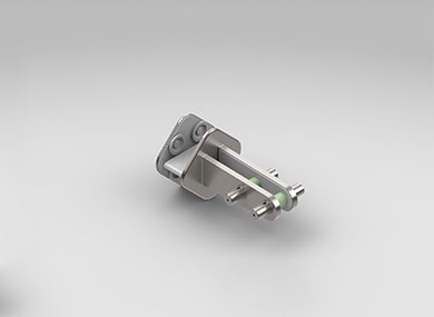 麟游菱形玻璃肋隐索球铰夹具：L()LYJ01
